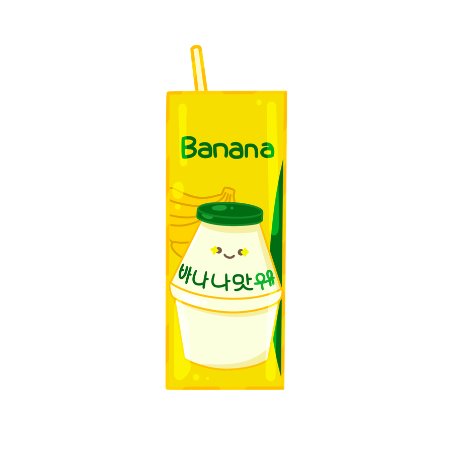 Binggrae banana milk doodle