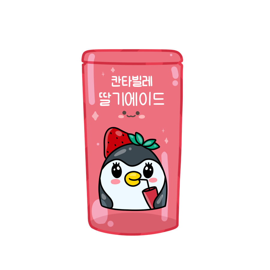 Cantabile strawberry ade pouch doodle